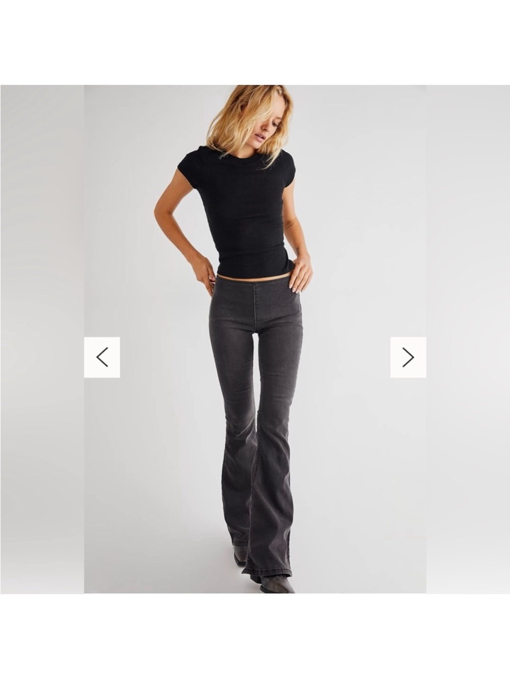 Free people Black Flare Jeans